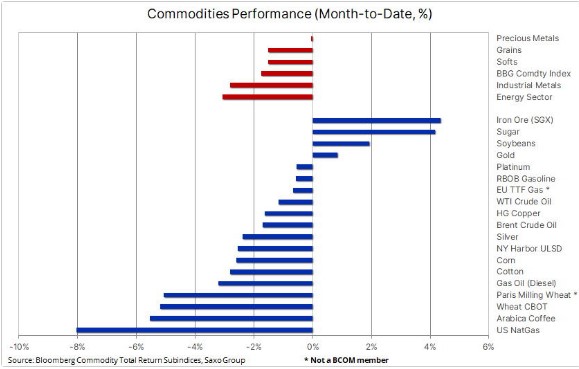 Commodities performances