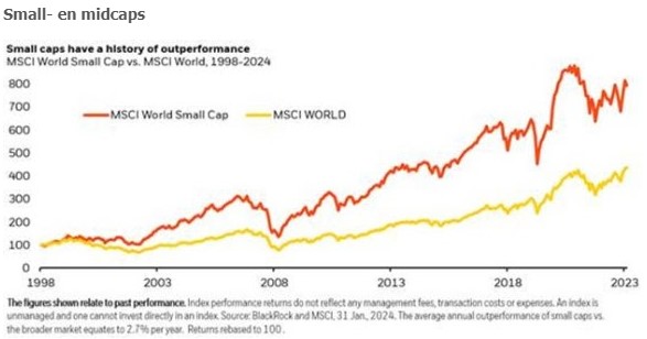 Small midcaps aandelen