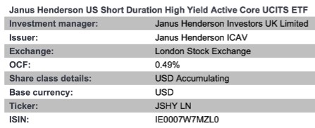 Janus henderson etf us short